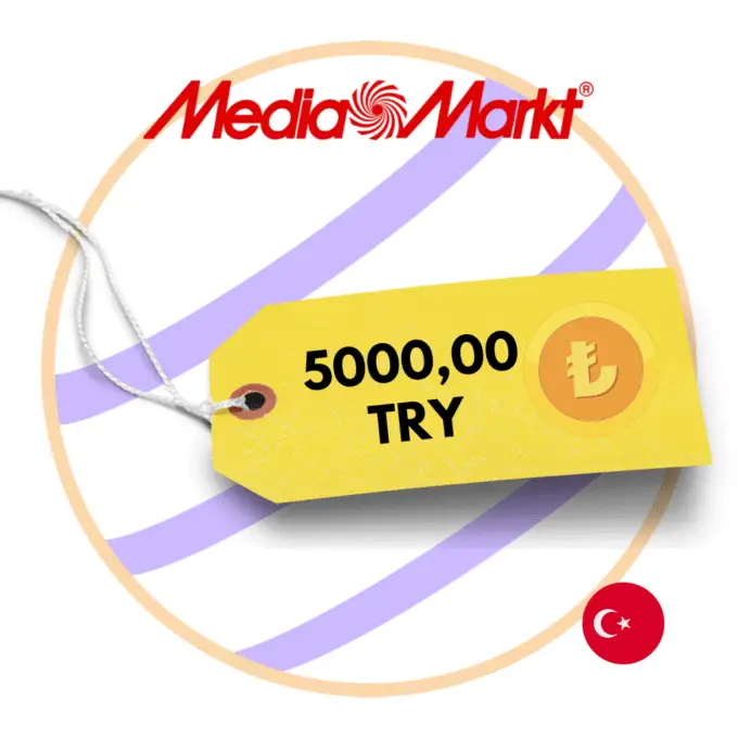 MediaMarkt 5000 TRY Hediye Kartı